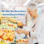 LimonLaviu Plastic Bags - 100 Pack (11.5'x 6.5" x 21') with Handles for Small Business, Restaurants, Grocery & Trash - Image 7