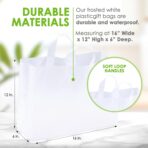 Prime Line Packaging Plastic Gift Bags, Frosted Gift Bags Large with Handles for Small Business Essentials, Boutique Essentials, Shopping, Retail Use, Bulk, 16x6x12, 100 Pack - Image 10