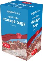 Amazon Basics Slider Quart Food Storage Bags, BPA Free, 120 Count (Previously Solimo) - Image 6