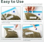 Sous Vide Bags Reusable 30 Pcs, Reusable Vacuum Seal Bags for Food with Upgraded Auto Pump for Anova, Joule Cookers, BPA Free Sous Vide Kit - Image 8