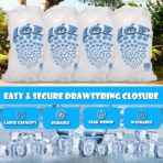 Concession Essentials 8 lb Drawstring Ice Bags – Pack of 100 | Durable Heavy-Duty Plastic Ice Storage Bags with Secure Drawstring Closure | Perfect for Ice Packaging, Parties, Camping, and Commercial - Image 4