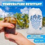 Concession Essentials 8 lb Drawstring Ice Bags – Pack of 100 | Durable Heavy-Duty Plastic Ice Storage Bags with Secure Drawstring Closure | Perfect for Ice Packaging, Parties, Camping, and Commercial - Image 5