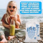 Concession Essentials 8 lb Drawstring Ice Bags – Pack of 100 | Durable Heavy-Duty Plastic Ice Storage Bags with Secure Drawstring Closure | Perfect for Ice Packaging, Parties, Camping, and Commercial - Image 6