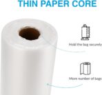 LDPE Produce Bags on a Roll, 11" x 14", 40 Micron, Clear Food Storage Bags for Fruits, Vegetables, Bread & Meat, 388 Count (4 Rolls, 97 Bags per Roll) - Image 3