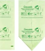 UNNI Compostable Trash Bags, 3 Gallon / 11.35 Liter, 100 Count, Extra Thick 0.71 Mil Small Kitchen Food Scrap Bin Liners, Certified by BPI, CMA & OK compost HOME, Meets the ASTM D6400 Standard - Image 4
