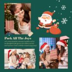 MESHA Christmas Gift bags 24Pcs 8.6x7x3.3'' Kraft Paper Bags with Handles Bulk for Gifts Holiday Xmas Goodie, Party Favors, Candy, Treat - Image 9