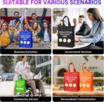 Custom Tote Bags10/50/100Pack,promotional items with your logo,Personalized Shopping Bags,15 * 12 * 4Inch reusable tote bags with handles - Image 8