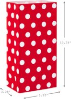 Hallmark Red Party Favor and Wrapped Treat Bags, Assorted Designs (30 Ct., 10 Each of Chevron, White Dots, Solid) for Christmas, Valentines Day, Sweetest Day, May Day, Mothers Day, Care Packages - Image 4