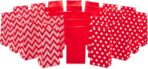 Hallmark Red Party Favor and Wrapped Treat Bags, Assorted Designs (30 Ct., 10 Each of Chevron, White Dots, Solid) for Christmas, Valentines Day, Sweetest Day, May Day, Mothers Day, Care Packages - Image 5