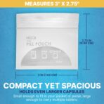 Pill Pouch Bags - (Pack of 400) 3" x 2.75" - BPA-Free, Poly Bag Disposable Zipper Pills Baggies, Daily AM PM Travel Medicine Organizer Storage Pouches, Best Clear Reusable with Write-on Labels - Image 6