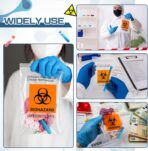 Biohazard Specimen Bags 6 x 9 Inch/ 15 x 25 cm Laboratory Sample Bag with Biohazard Logo Printing Top Sealable Suitable for Lab Test Facilities with External Document Bag(300 Pcs) - Image 6