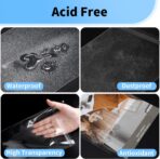 Cellophane Bags 6x9 - Acid Free 1.57 mil (Single Side) Thick Heavy Duty Poly Bags 6x9 Self Adhesive Clear Paper Sleeves Protector Clear Plastic Sleeves for Photo Paper Cardstock, 25 Pack - Image 5