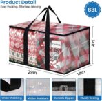 Heavy Duty Clear Moving Bags with Reinforced Handle and Double Zipper, Storage Totes, Packing Bags Alternative to Moving Essential and Supplies Box, Clear, Large, 6 Packs - Image 3