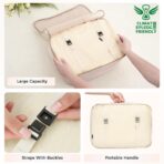 BAGAIL 8 Set Packing Cubes Luggage Packing Organizers for Travel Accessories-Cream - Image 7