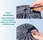 Heavy Duty Laundry Bag 2 Pack XL Nylon Laundry Bags with Straps, Washable Large Dirty Clothes Organizer with Drawstring Closure, Travel Washing Bag Fit a Laundry Hamper or Basket - Image 7