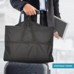 43" Travel Garment Bag with Accessories Zipper Pocket, Heavy Duty Suit Bag for Suits, Tuxedos, Dresses, Coats, Black, 1 pack - Image 7