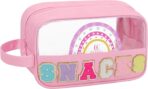 MONSTINA Snack Bag Clear Pouch, Makeup Travel Toiletry Bag, Clear Embroidery Letters Cosmetic Bag for Women Girls,Valentine's Gifts for Teens - Image 8