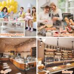 25 Pcs Bread Bags for Homemade Bread, Sourdough Paper Bags With Window, 50% Thicker 13.7x8.2x3.7in A Large Bakery Bag Used for Storage Bakery Cookies & Snacks, 40 Cute Sealing Stickers with Ties - Image 6