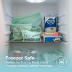 Fit Meal Prep 100% Compostable Food Storage Bags Set, Resealable Bags Plant-Based Freezer Bag for Food, ASTM D6400, US BPI & EU OK Compost Certified - Image 7