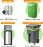 GreFusion Compostable Bags for Kitchen Compost Bin, 1.2 Gallon, 125 Count, Certified by BPI and ASTM, Leakproof and Odor Control - Image 4