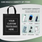 Custom Tote Bags Set of 50, Bulk Pack Grocery Shopping Travel Business Activities advertisement Reusable Bag - Image 6