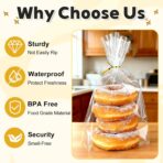 PigPotParty Cellophane Bags 8"x11", 50 Pack Clear Gift Bags, Bottom Gusset for Stand-Up Display, Plastic Cellophane Gift Wrap, Ideal for Goodies, Treats, Party Favors, Mugs, Includes 50 Ties - Image 8