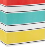 Hallmark Assorted Gift Bags (8 Bags: 3 Small 6", 3 Medium 9", 2 Large 13") Colorful Stripes, Triangles, Shapes - Image 5