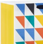Hallmark Assorted Gift Bags (8 Bags: 3 Small 6", 3 Medium 9", 2 Large 13") Colorful Stripes, Triangles, Shapes - Image 6
