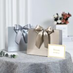 JMANNI Gift Bag, 1PCS Gift Bags Large with Ribbon and 1 Greeting Cards 2 Tissue Paper, Portable Paper Gift Bag with Handles, Birthday Gift Bags,Present Bags for Wedding Party Mothers Day - Image 5