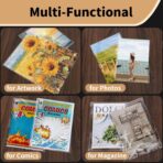 Acid Free Paper Protector Sheets, Clear Plastic Sleeves for Art, Magazine Protectors for Collectors, Protective Sleeves for Paper 11x14 Canvas Print Photos Newspaper Poster Art Bag, Pack of 25 - Image 7