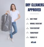 Plasticplace Clear Garment Bags, Protect Clothes from Dust, Dirt, Wrinkles, & Damage, Perfect for Dresses, Dry Cleaning, Storage, & Travel - Zippered, Made in USA 240 Count, 72" X 21" X 7" - Image 5