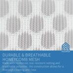 Muchfun 3Pcs Durable Honeycomb Mesh Laundry Bags for Delicates 12 x 16 Inches (3 Medium) - Image 4