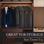 5 Pack 40-inch Suit Bag Garment Bag for Travel and Storage, Garment Bags for Hanging Clothes with Zipper and Visible Transparent Window, Black - Image 8