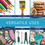 GPI - 4" x 6" - Bulk Pack of 100, 4 Mil Thick, Heavy Duty, Clear Plastic Reclosable Zip Bags, With Write-on White Block for Labeling, Strong & Durable Poly Baggies With Resealable Zipper Top Lock. - Image 4