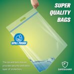 HIBAG 25 Gallon Jumbo Storage Bags, 35” x 24” Resealable Clear Bags with Handle, Extra Large XL Heavy Duty for Clothes Pillow Travel Moving, Pack of 3 - Image 5
