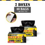 Reli. Contractor Garbage Bags 55 Gallon | 40 Trash Bags | Heavy Duty | Black Contractor - Image 5