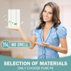 Small Trash Bags 4 Gallon - 100 Count Leakage-Proof 4 Gallon Trash Bag, Unscented Small Garbage Bags for Office Bedroom Bathroom Mini Trash Bags, White 4 Gal Trash Can Liners - Image 6