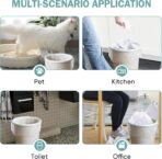 Small Trash Bags 4 Gallon - 100 Count Leakage-Proof 4 Gallon Trash Bag, Unscented Small Garbage Bags for Office Bedroom Bathroom Mini Trash Bags, White 4 Gal Trash Can Liners - Image 7