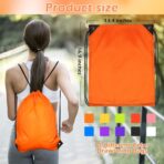 PAXCOO 30Pcs Drawstring Backpack Bulk Drawstring Bags Cinch Sack Bag Nylon Draw String Sport Bag, 10 Colors - Image 3