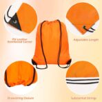 PAXCOO 30Pcs Drawstring Backpack Bulk Drawstring Bags Cinch Sack Bag Nylon Draw String Sport Bag, 10 Colors - Image 4