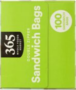 365 by Whole Foods Market, Sandwich Size Storage Bags, Double Zipper, 100 Count - Image 5