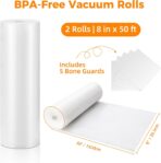 Wevac Vacuum Sealer Bags 11x50 Rolls 2 pack for Food Saver, Seal a Meal, Weston. Commercial Grade, BPA Free, Heavy Duty, Great for vac storage, Meal Prep or Sous Vide - Image 3