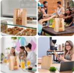 30 pack bread paper bags with window, including 30 homemade bread storage label seal stickers (13.7x8.3x3.5 inches) - Image 3