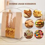 30 pack bread paper bags with window, including 30 homemade bread storage label seal stickers (13.7x8.3x3.5 inches) - Image 7