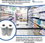 ASSUREPAK Plastic Bag - Clear HDPE Produce Rolls - 3500 Bags - 10"x15" 11 mic (0.44 mil) - Image 6