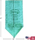 2.6 Gallon Compostable Food Scrap Bags by BioBag, 100 Count, BPI Certified, Meets ASTM D6400 Standards, Made in USA, Kitchen Counter Bin Liners - Image 4