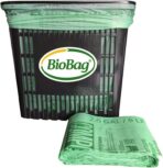 2.6 Gallon Compostable Food Scrap Bags by BioBag, 100 Count, BPI Certified, Meets ASTM D6400 Standards, Made in USA, Kitchen Counter Bin Liners - Image 5