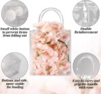 MAQIHAN Clear PVC Gift Bags with Handles - 10PCS Mini Party Favor Bags Transparent Party Favour Plastic Gift Bag 5.9X6.29 Inches Tote Goodie Bag Bulk Pvc Plastic Bags with Handles for Gifts - Image 7
