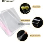 4x6 Inches 100 Pcs Clear Self Sealing Cellophane Bags Cookie Bags Resealable Cellophane Bag for Packaging Cookies,Gifts,Favors, Products,Candy - Image 4