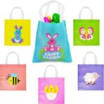 JOYIN 36 PCS Easter Gift Bags, Non Woven Easter Tote Bags with Handles Party Treat Bags for Gifts Wrapping, Egg Hunt Game, Party Supplies - Image 6